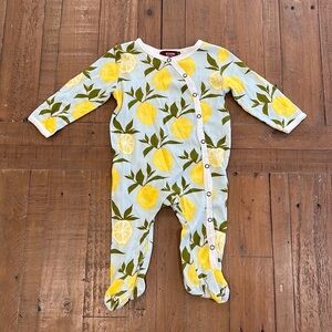 Milkbarn lemon footed sleeper